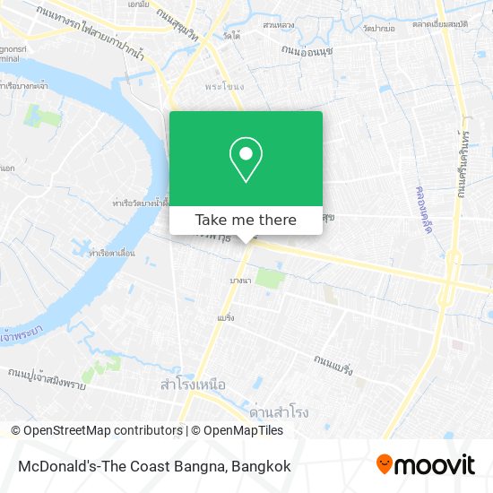 McDonald's-The Coast Bangna map
