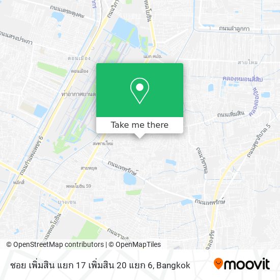 ซอย เพิ่มสิน แยก 17 เพิ่มสิน 20 แยก 6 map