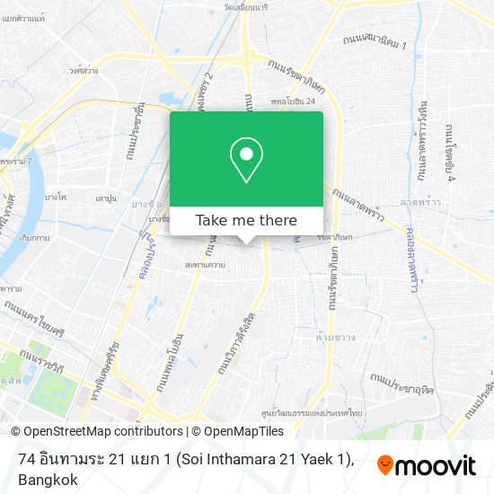74 อินทามระ 21 แยก 1 (Soi Inthamara 21 Yaek 1) map