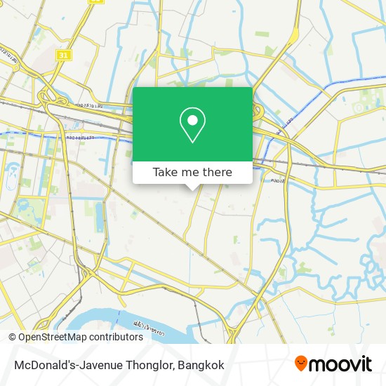 McDonald's-Javenue Thonglor map
