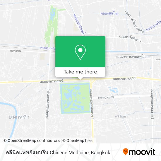 คลีนิคแพทย์แผนจีน Chinese Medicine map