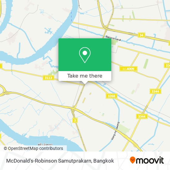 McDonald's-Robinson Samutprakarn map