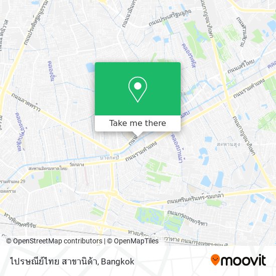 ไปรษณีย์ไทย สาขานิด้า map