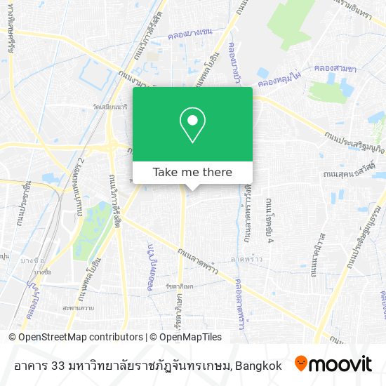 อาคาร 33 มหาวิทยาลัยราชภัฏจันทรเกษม map