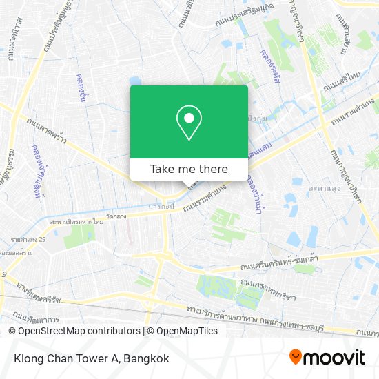 Klong Chan Tower A map