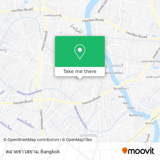 ตลาดชาวสยาม map