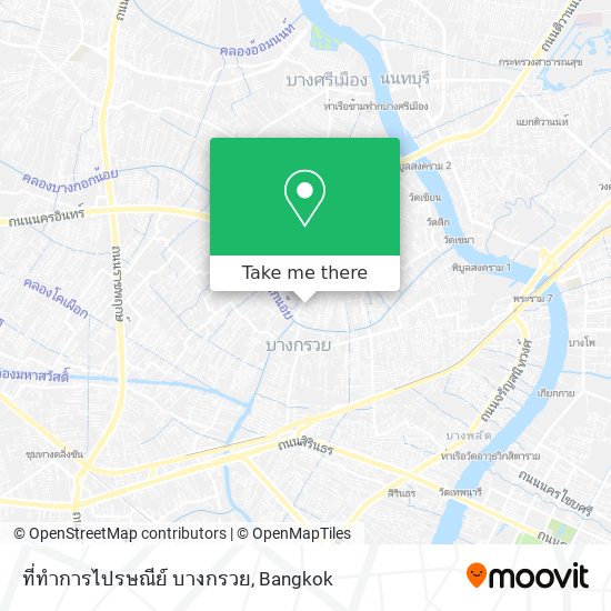 ที่ทำการไปรษณีย์ บางกรวย map