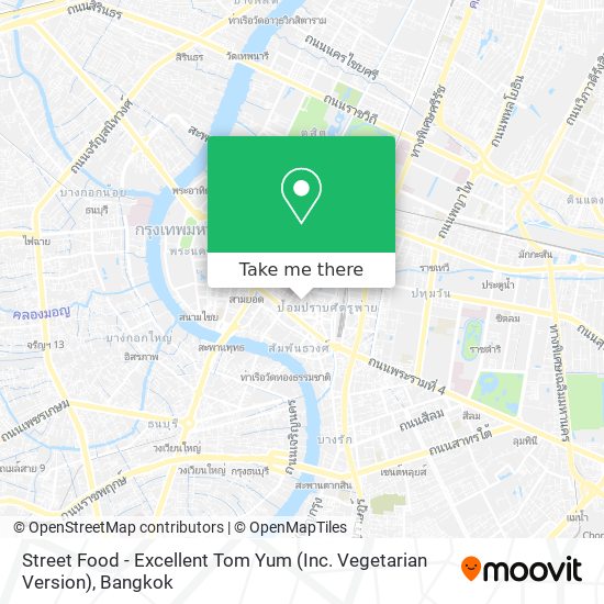 Street Food - Excellent Tom Yum (Inc. Vegetarian Version) map