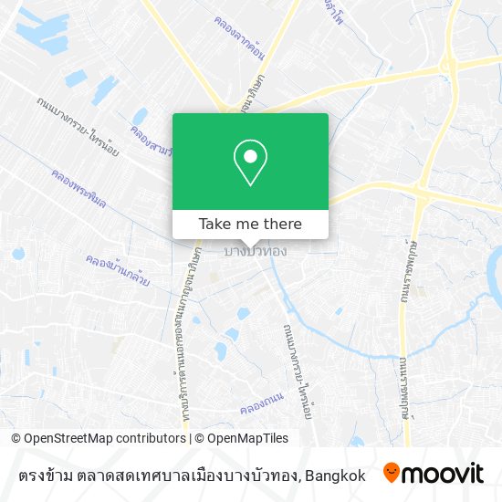 ตรงข้าม ตลาดสดเทศบาลเมืองบางบัวทอง map