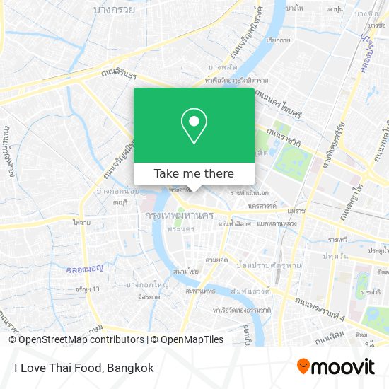 I Love Thai Food map