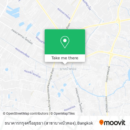 ธนาคารกรุงศรีอยุธยา (สาขาบางบัวทอง) map