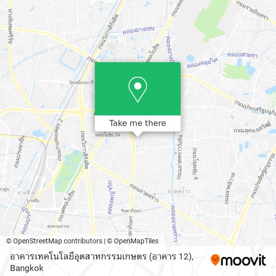 อาคารเทคโนโลยีอุตสาหกรรมเกษตร (อาคาร 12) map