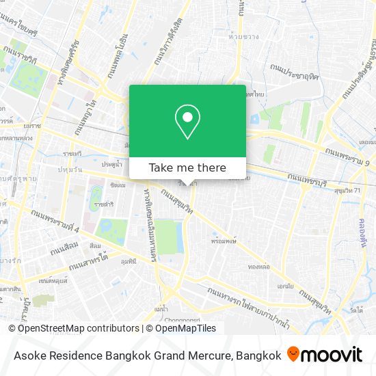 Asoke Residence Bangkok Grand Mercure map