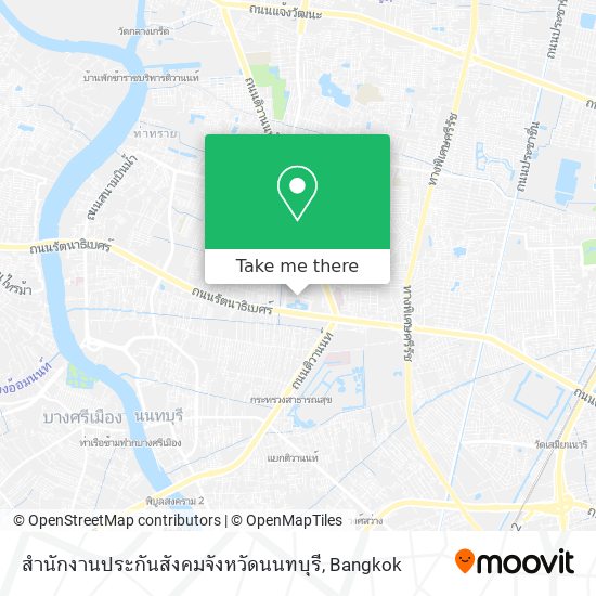 สำนักงานประกันสังคมจังหวัดนนทบุรี map