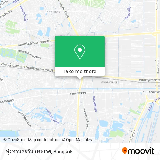 ทุ่งทานตะวัน ประเวศ map