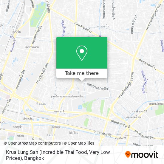 Krua Lung San (Incredible Thai Food, Very Low Prices) map