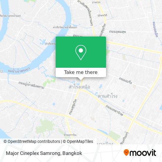 Major Cineplex Samrong map