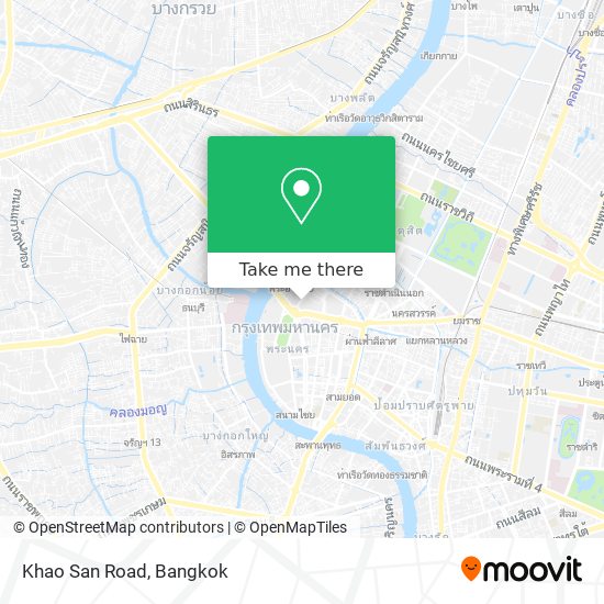 Khao San Road map