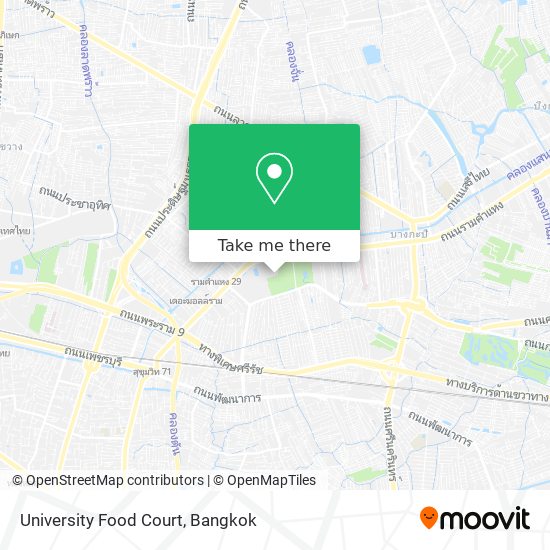 University Food Court map