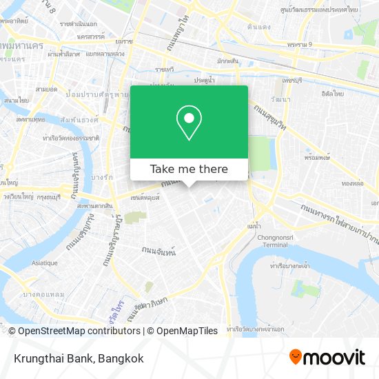 Krungthai Bank map