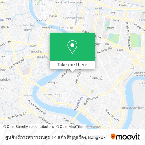 ศูนย์บริการสาธารณสุข 14 แก้ว สีบุญเรือง map