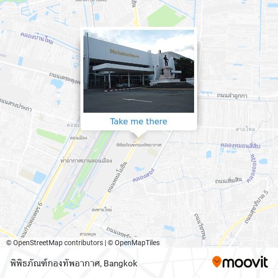 พิพิธภัณฑ์กองทัพอากาศ map