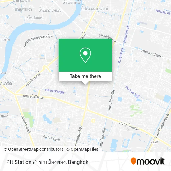Ptt Station สาขาเมืองทอง map