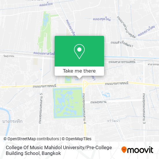 College Of Music Mahidol University / Pre-College Building School map