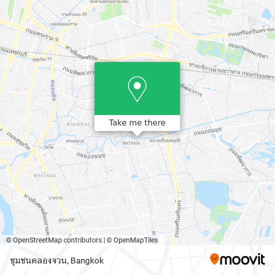 ชุมชนคลองจวน map