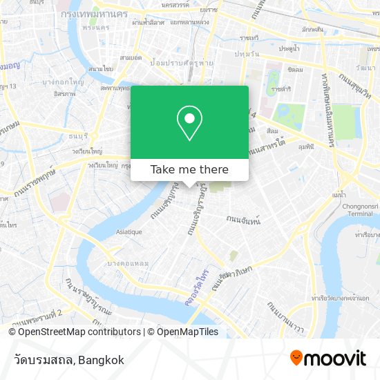 วัดบรมสถล map