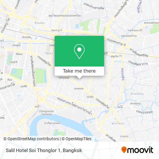 Salil Hotel Soi Thonglor 1 map