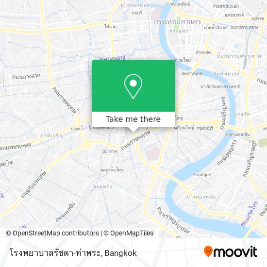 โรงพยาบาลรัชดา-ท่าพระ map