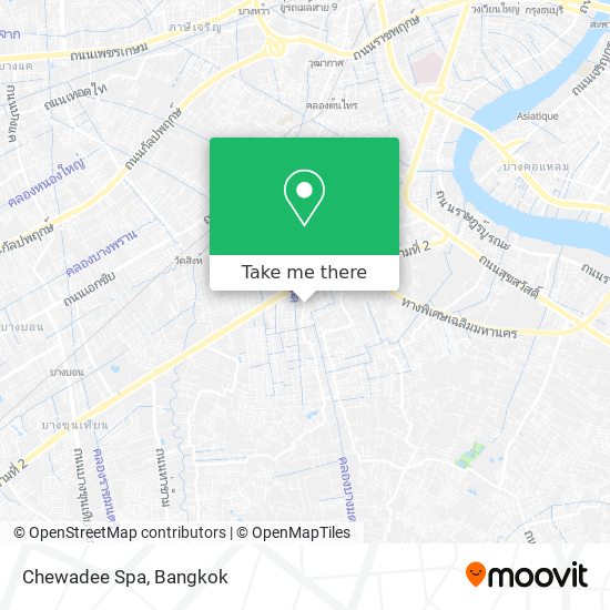 Chewadee Spa map