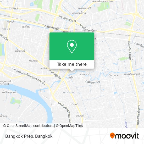 Bangkok Prep map