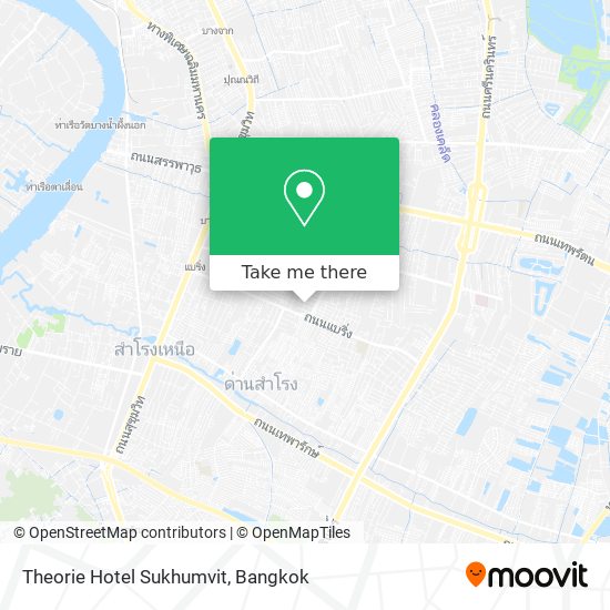 Theorie Hotel Sukhumvit map