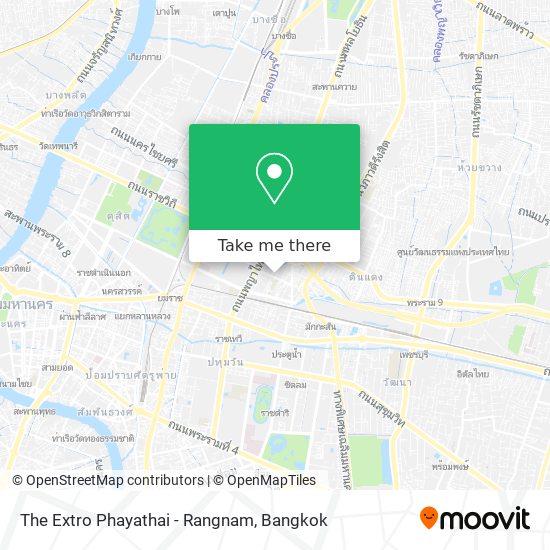 The Extro Phayathai - Rangnam map
