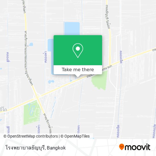 โรงพยาบาลธัญบุรี map
