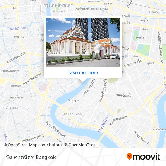 วัดเศวตฉัตร map