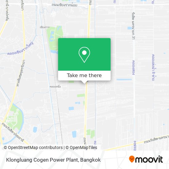 Klongluang Cogen Power Plant map