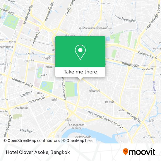 Hotel Clover Asoke map