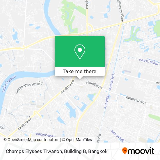 Champs Élysées Tiwanon, Building B map