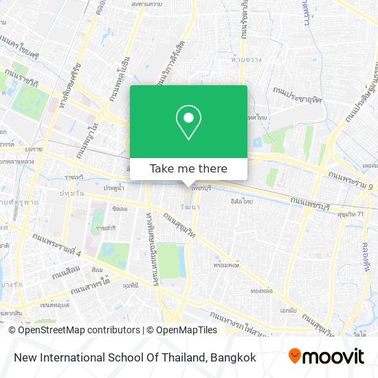 New International School Of Thailand map