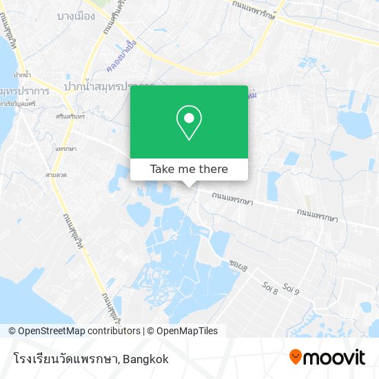 โรงเรียนวัดแพรกษา map