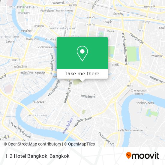 H2 Hotel Bangkok map