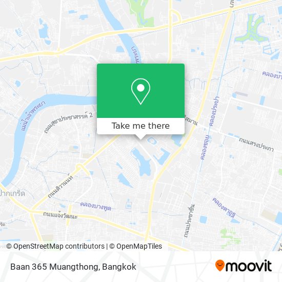 Baan 365 Muangthong map