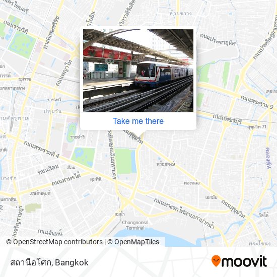 สถานีอโศก map