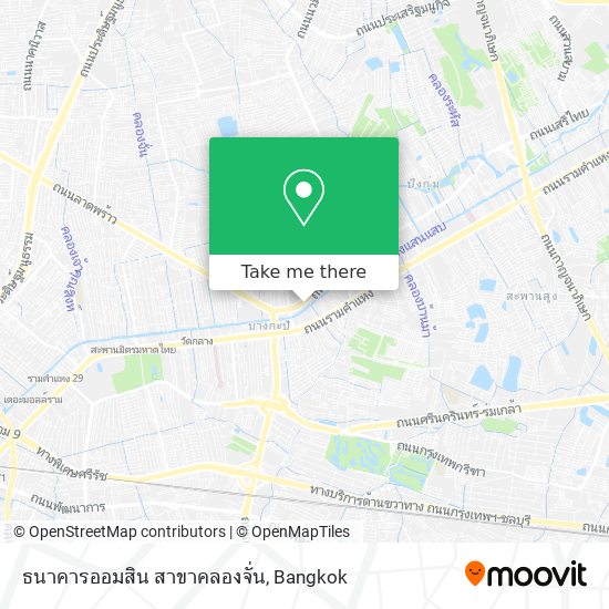 ธนาคารออมสิน สาขาคลองจั่น map