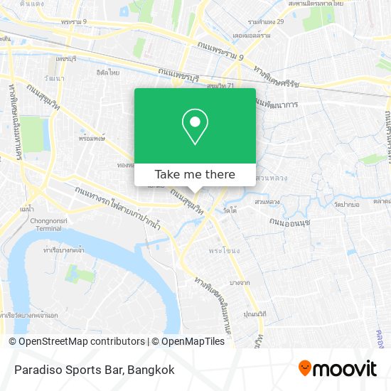 Paradiso Sports Bar map