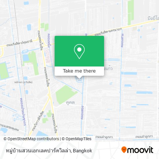 หมู่บ้านสวนเอกเลคปาร์ควิลล่า map