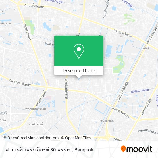 สวนเฉลิมพระเกียรติ 80 พรรษา map